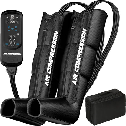 Air Compression Therapy System, Leg Massager for Pain and Circulation, Full Leg Recovery Boots Cordless Air Compression Boots, Fast Recovery Therapy for Athletes, M