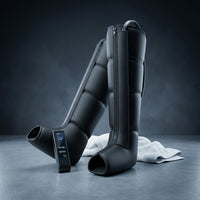 Leg Compression Massager,Professional Full Leg Sequential Pressure Boots, Air Compression Recovery System for Athletes - Circulation and Edema, RLS, Swelling, Pain Relief,9 Intensities 6 Modes — Studio Shot