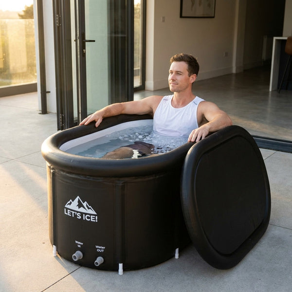 Ice Bath Tub Designed for Athletic Recovery, 216 Gallon Capacity, Insulated Lid, Portable Indoor/Outdoor