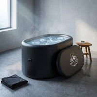 Inflatable Ice Bath Tub for Athletes – 216-Gallon Cold Plunge Tub with Insulated Lid, Full-Body Stretch Design, Insulated & Water Chiller Compatible, Portable for Indoor & Outdoor Recovery — Studio Shot