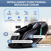 Massage Chair Built for Full Body Recovery, 4D Technology, Zero Gravity Recline, SL Track System