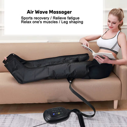 Air Compression Leg Recovery System Foot Massager for Circulation and Relaxation Calf Massage Muscle Pain Relief Device
