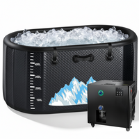 Cold Plunge Tub Designed for Athletes, 248 Gallon Capacity, 1 Horsepower Chiller, WiFi Control