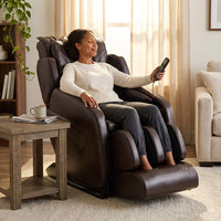 Jin Espresso Synthetic Leather SL Track Massage Chair — Lifestyle