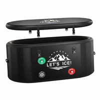 Ice Bath Tub Designed for Athletic Recovery, 216 Gallon Capacity, Insulated Lid, Portable Indoor/Outdoor